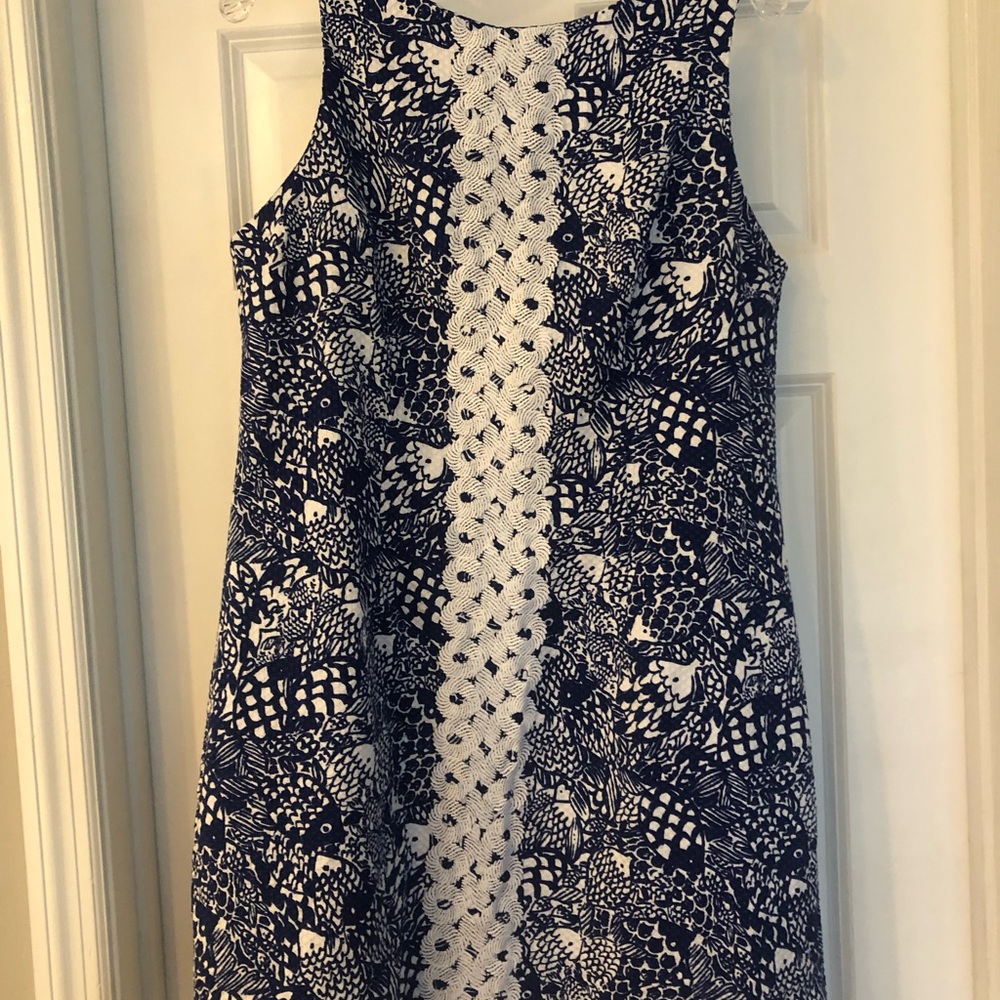 Lilly Pulitzer for Target Navy & White Dress, Size 14, Excellent Condition